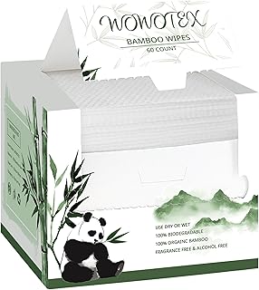 WOWOTEX Toallas faciales desechables de bambú...