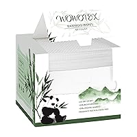 Vista 9 de Toalla facial desechable 100% algodón, 100 unidades de 10 x 12 pulgadas, toallitas secas biodegradables gruesas y suaves de uso único para pieles