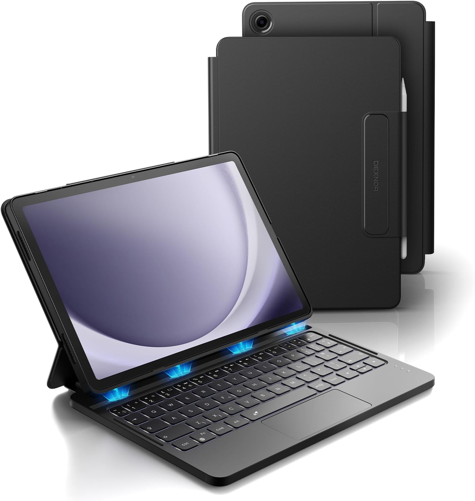 Dexnor for Samsung Galaxy Tab A9+ Plus Case with Keyboard Ultra-Light