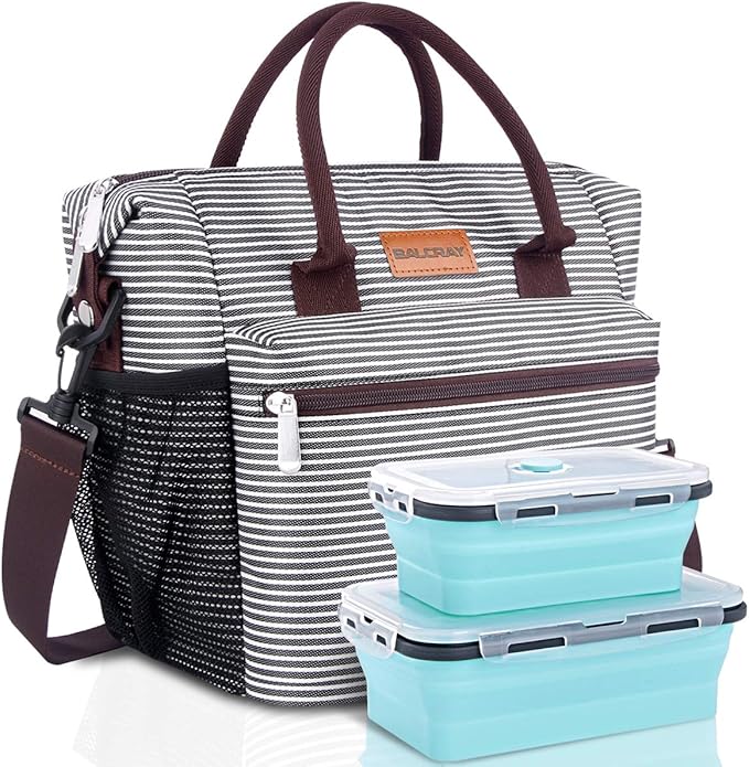 large lunch bolsa with shoulder strap