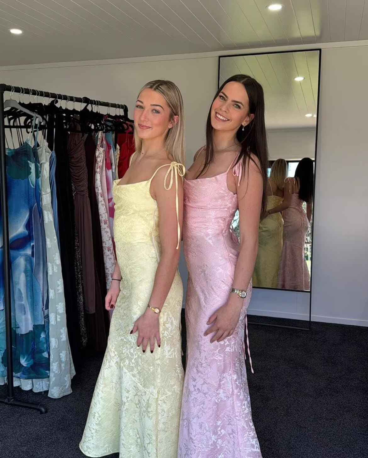 Lace Satin Prom Dresses 2026 Mermaid Formal Dress Long Elegant Cocktail Dress PUS034 - Image 4