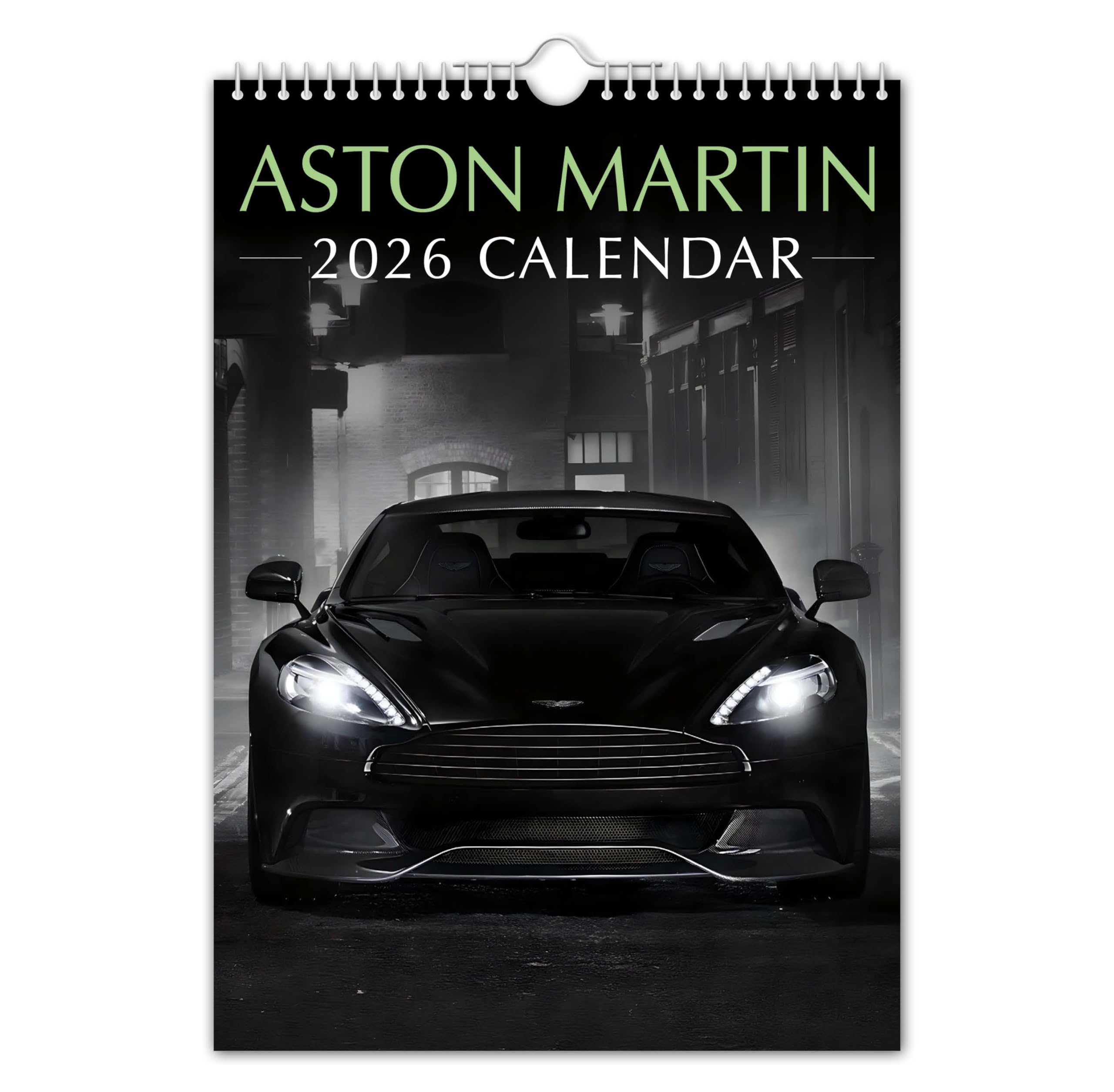 The Calendar King - Aston - 2026 Wall Calendar - Nostalgic/Motoring/Classic Car/Christmas/Birthday/Gift Idea/Present/Novelty/Secret Santa/Office Gift (Full Colour, A4 Size)