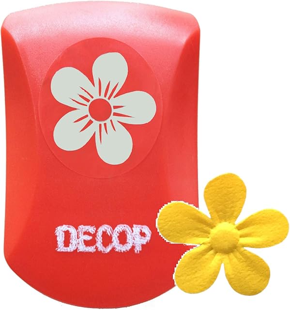 DECOP embossed punch cute Flower