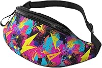 Vista 29 de Riñonera ajustable para hombres y mujeres, viajes, senderismo, ciclismo, correr, tablero de ajedrez