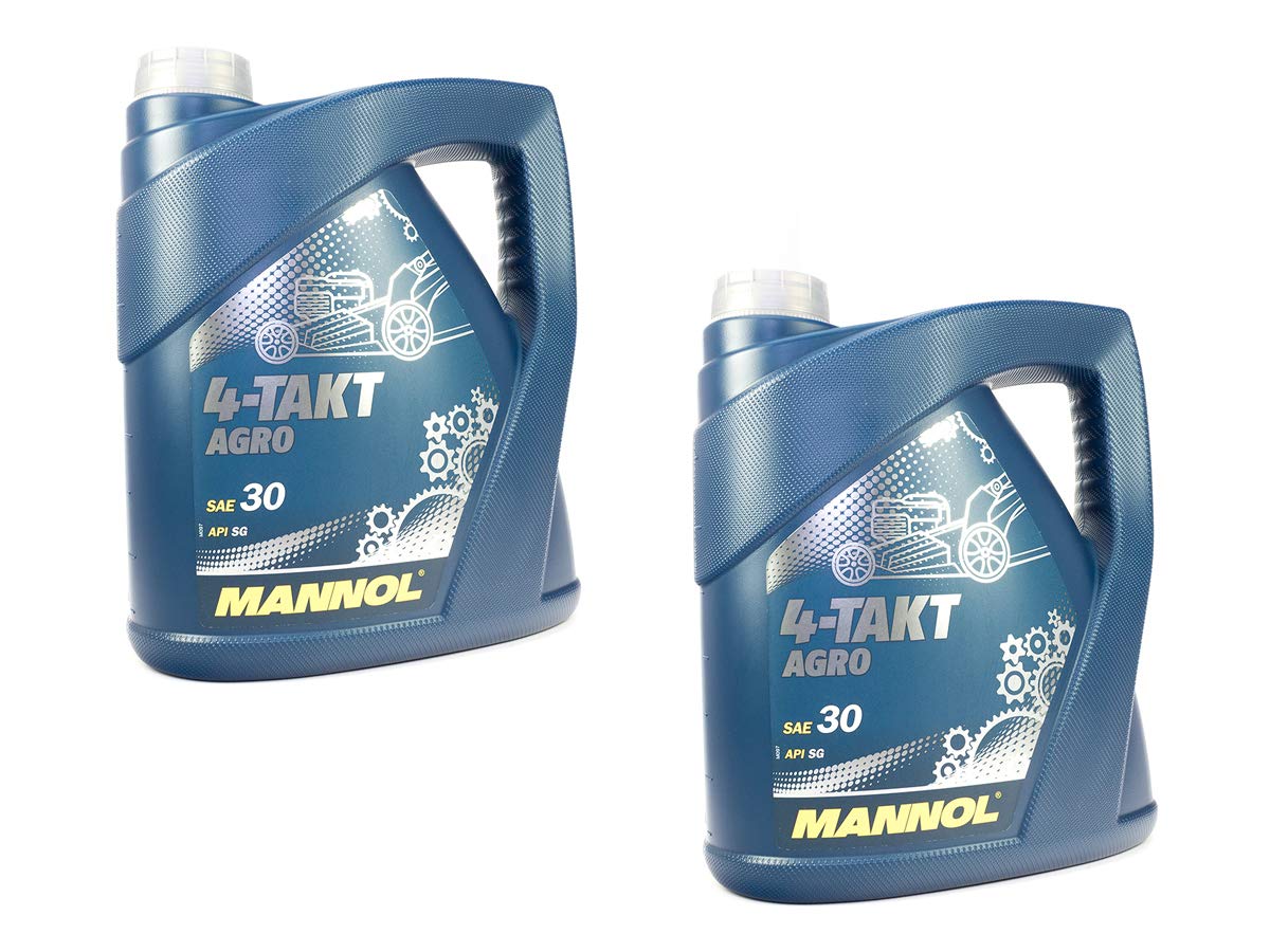 Motoröl Motor Öl für 4-Takt Traktoren Rasenmäher Agro SAE 30 MANNOL API SG 2 X 4 Liter