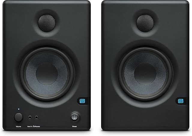 PreSonus Eris E4.5, 4.5 Inch, 2-way, High-Definition Multimedia Studio Monitors (Pair)