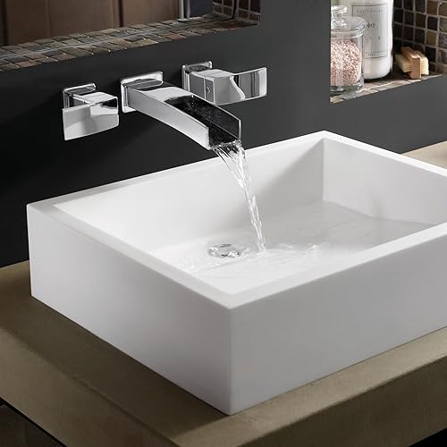 Miniatura 8 de Pfister LG49DF1B Kenzo - Grifo de baño de 2 manijas para montaje en pared, color negro mate