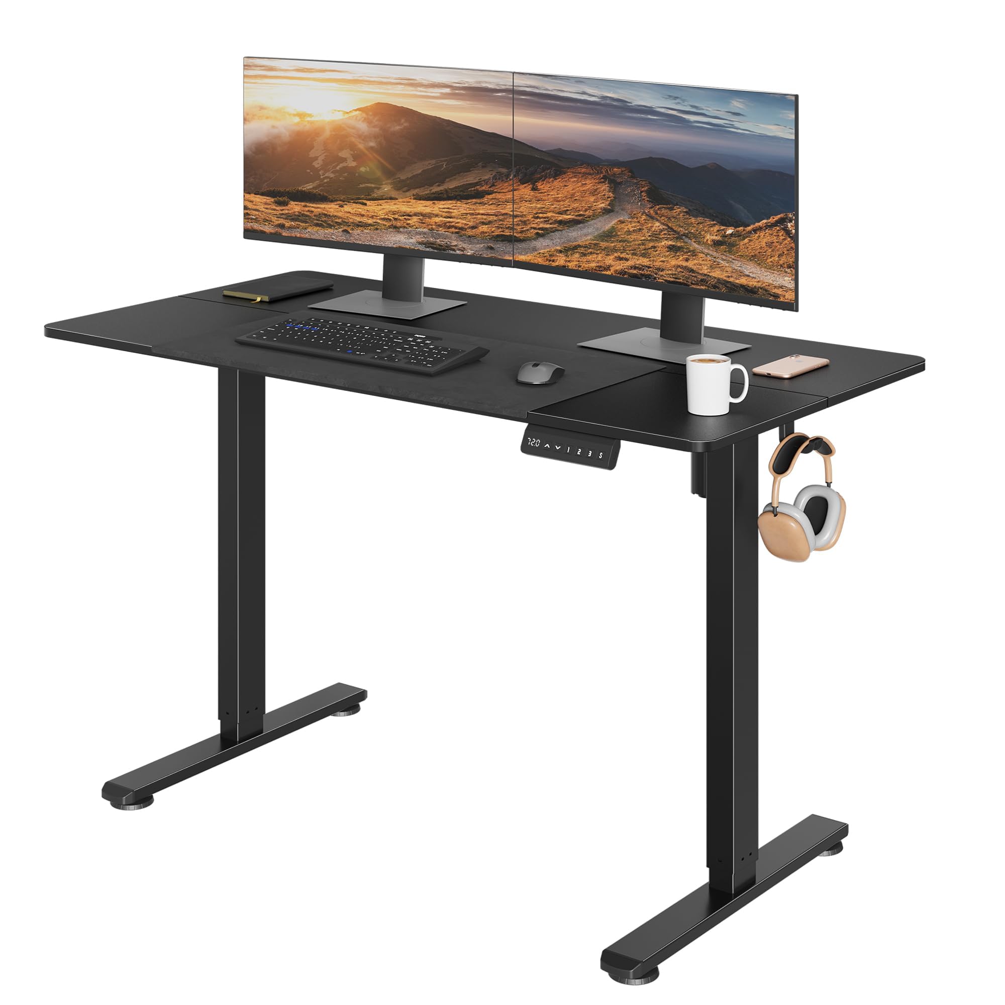 BONTEC Mobile Standing Desk Gray, 23.6" x 20.5" 90° Tilting Desktop, Foot Pedal Height Adjustable, Foldable Portable Workstation with Pegboard Storage
