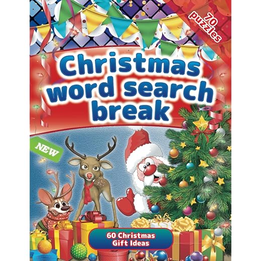 Christmas Word Search for Adults, Teens and Seniors Large Print Paperback 60 Christmas Gift Ideas, Activity Book, Quiz Book: Winter Activity Book For ... Stocking Fillers for Women and Men, Quiz Book