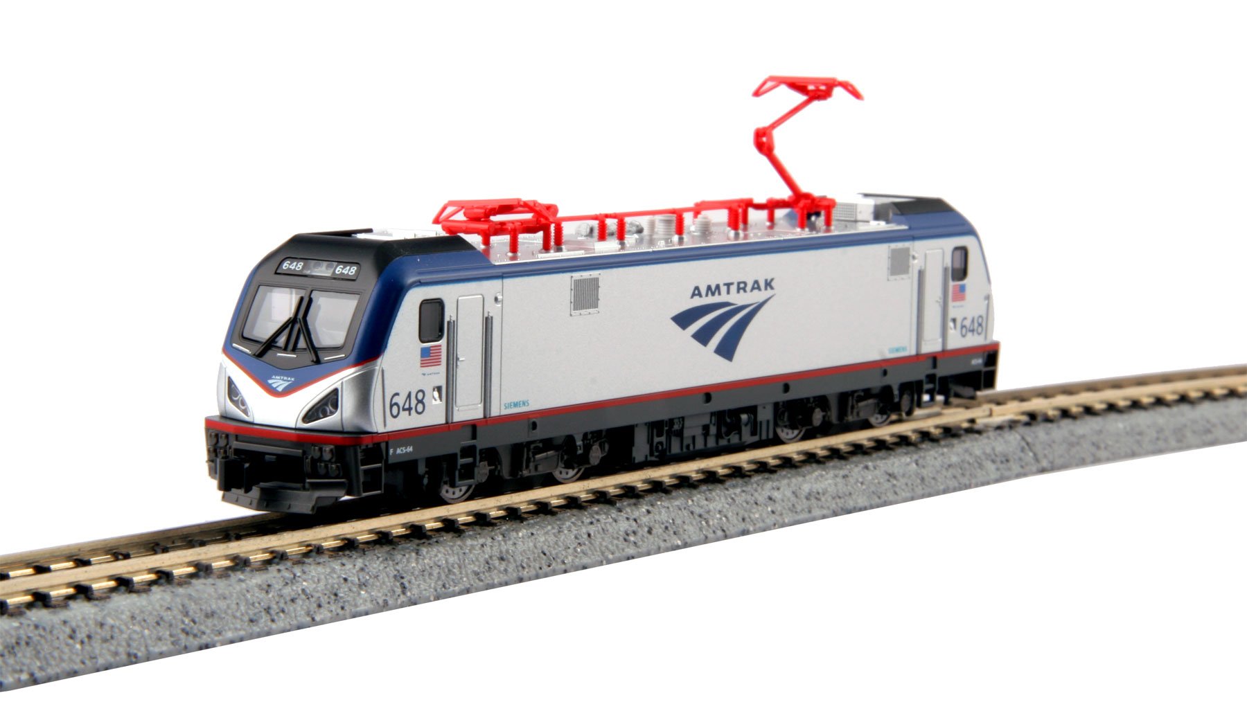 Amazon.com: N Siemens ACS-64 Amtrak #648 W/Ready to Run DCC : Arts