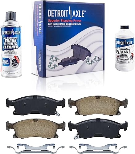 Miniatura 138 de Detroit Axle - Pastillas de freno traseras para Chevrolet Captiva Sport Equinox GMC Terrain Pontiac Torrent Saturn Vue XL-7, Pastillas de freno de