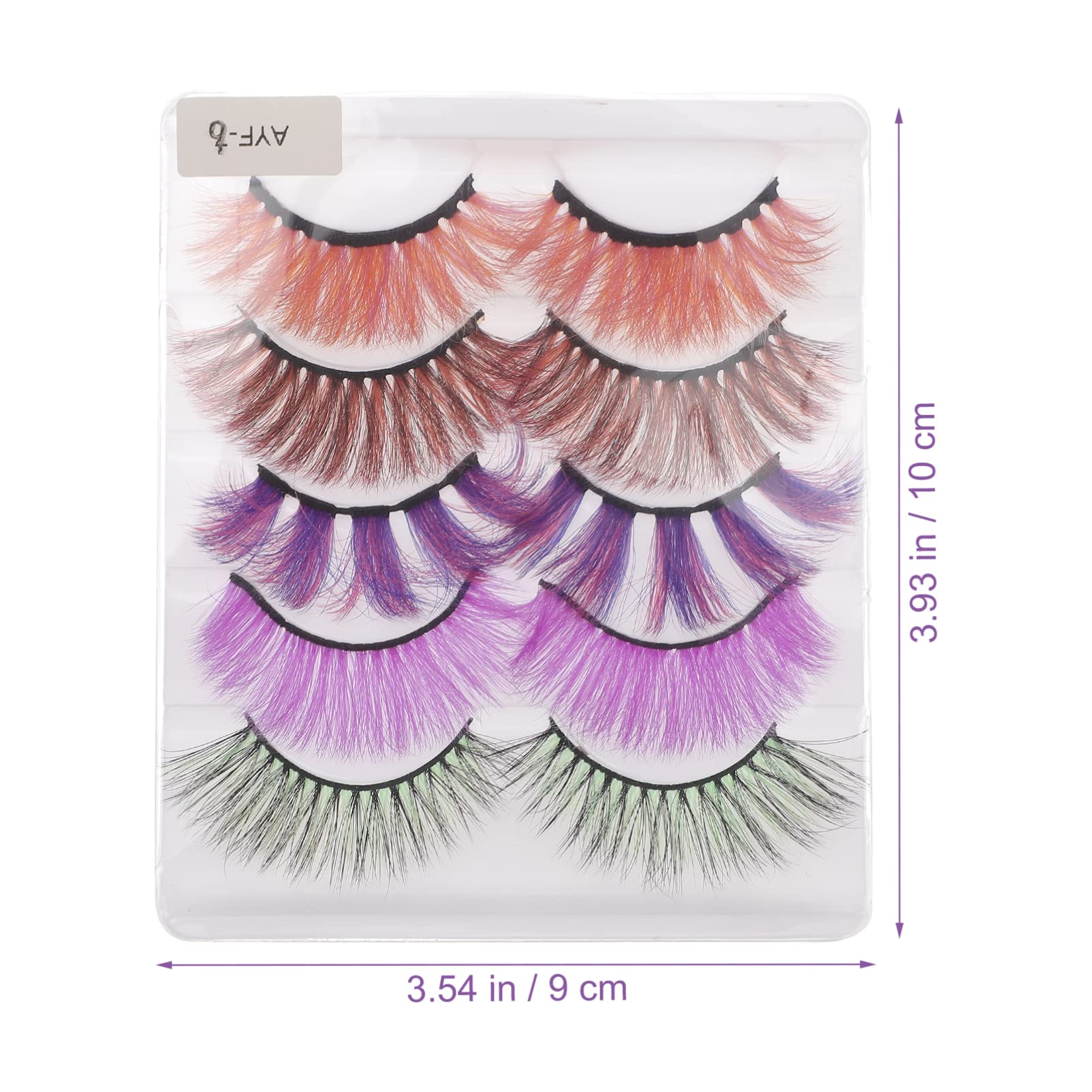 Housoutil 25paare Bunte Fake Eyelashes Für Cosplay Und Partys Leichte Wiederverwendbare Wimpern Für Natürlichen Look Und Vielseitige Anlässe Wie Halloween Fotoshootings Und Mehr