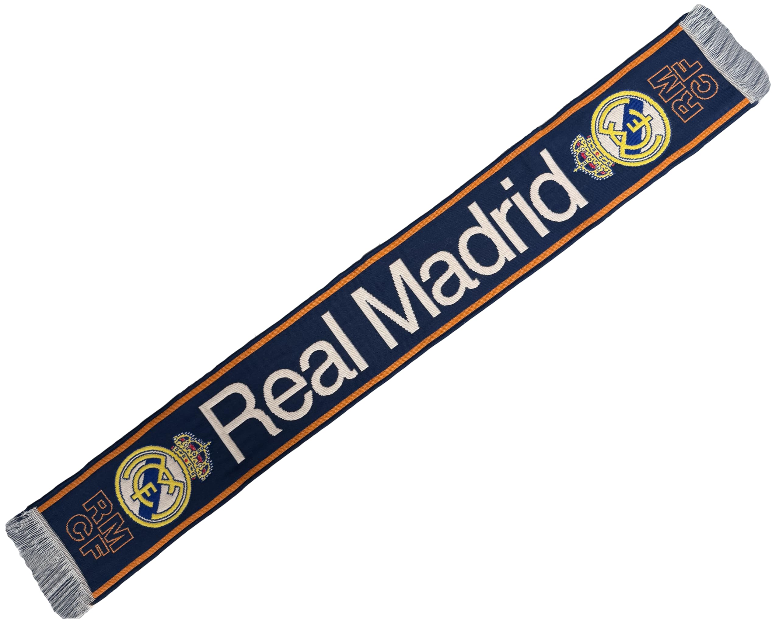REAL MADRID Real Scarf – Official Collection Liga Football – Size 140 cm, Blue, 140 cm