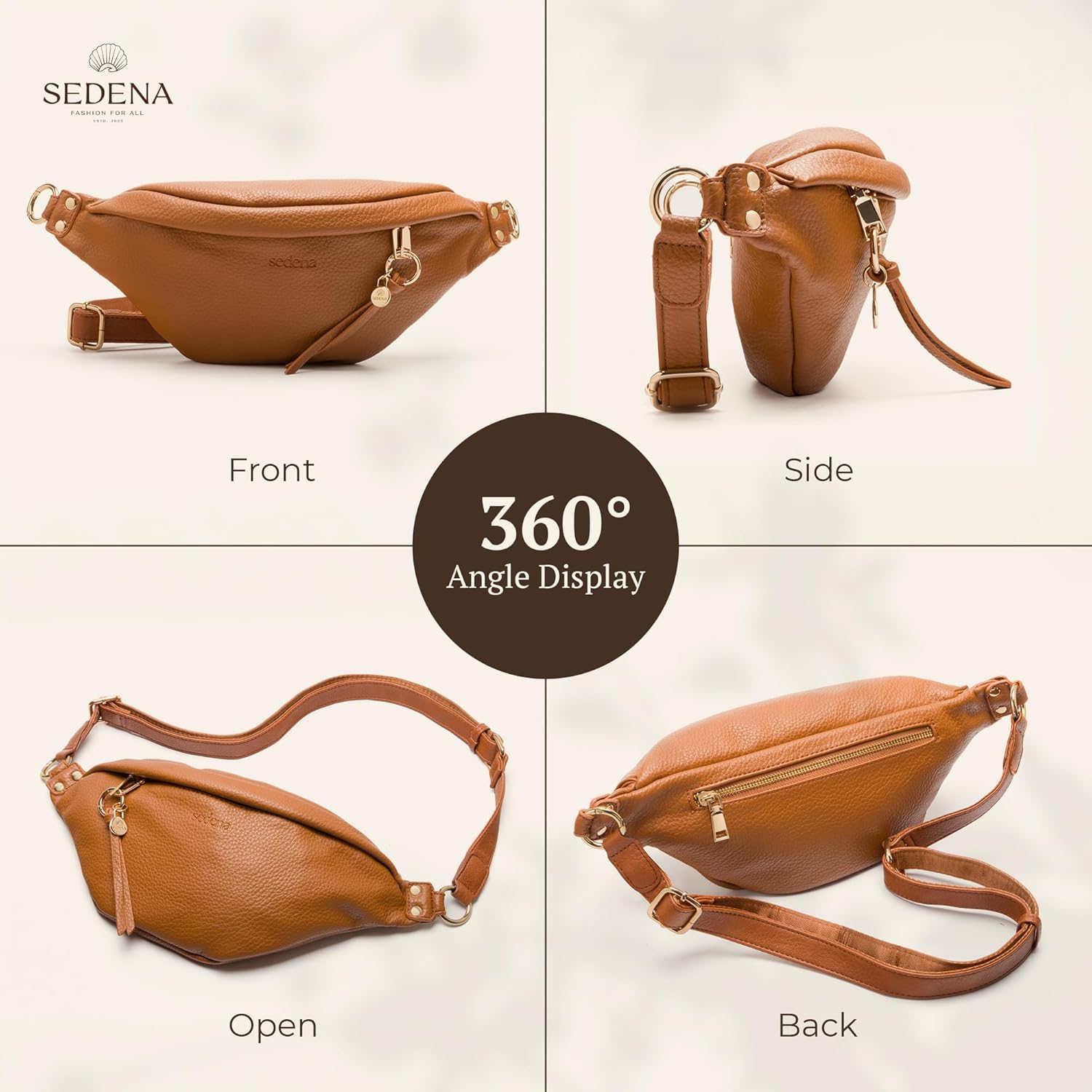 Anti Pickpocket Bag - RFID Crossbody Bag for Travel, Adjustable Strap Multiple Compartments Anti Theft Crossbody Bags for Women Vegan Travel Size Essentials Crossbody Bags for Women Large Size - Image 6