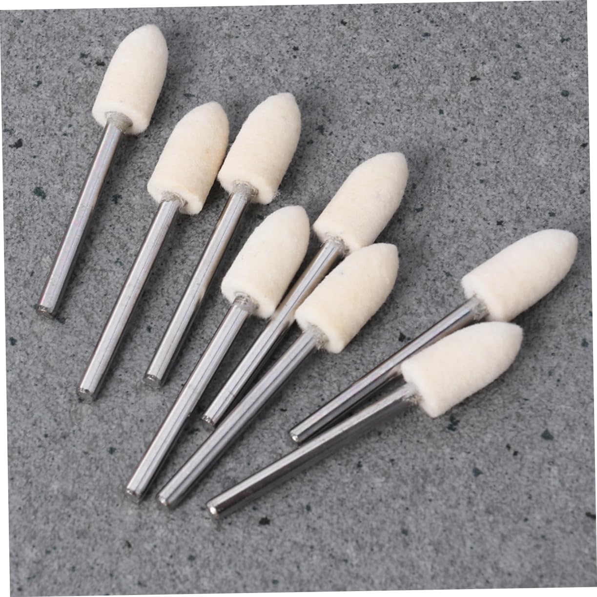 12 Pcs Point Polishing Tool White Conical Felt for Grinding