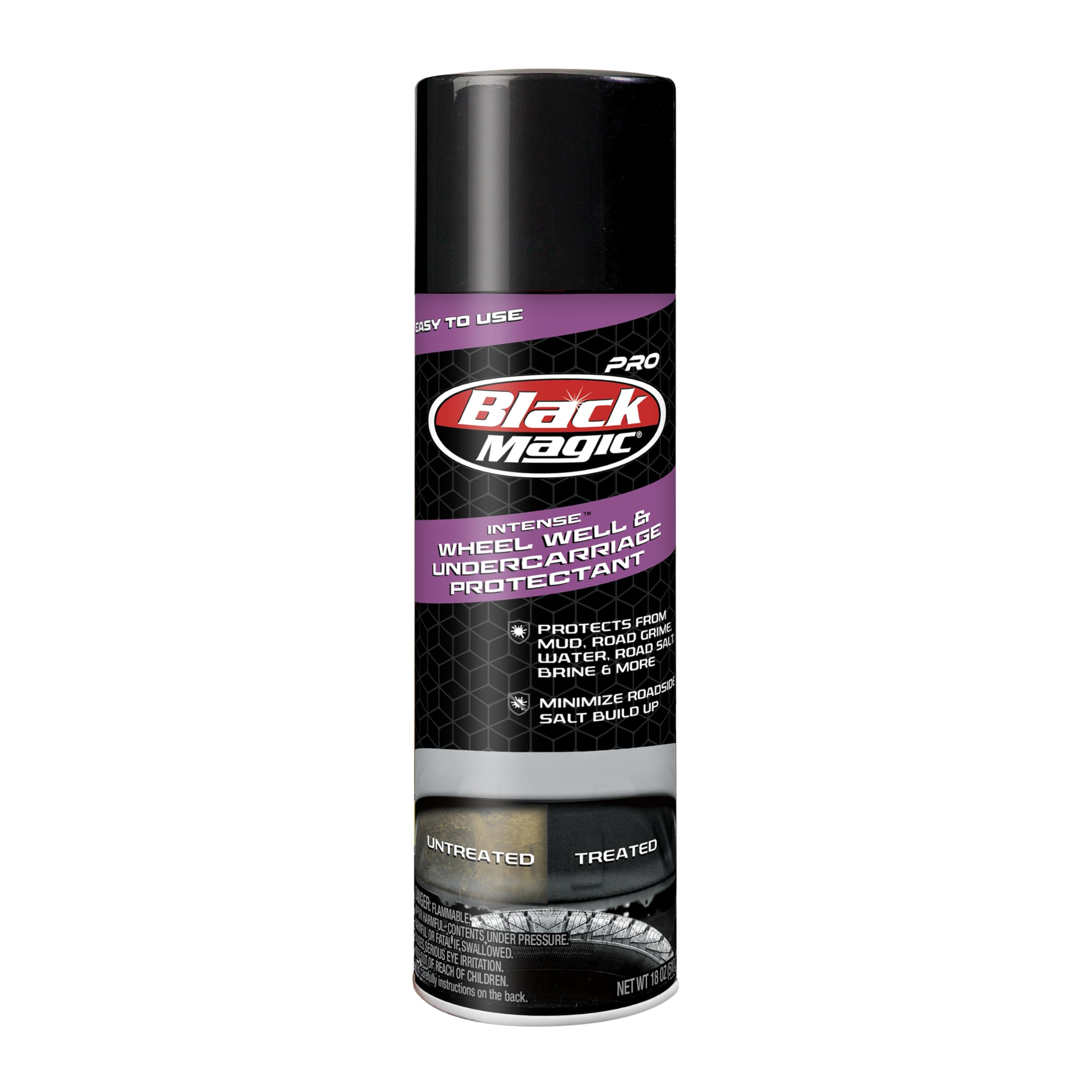 Black Magic 120252 Pro Wheel Well &amp; Undercarriage Protecant from Water, Mud, Roadside Salt Build up &amp; More, Restores to Like New Finish