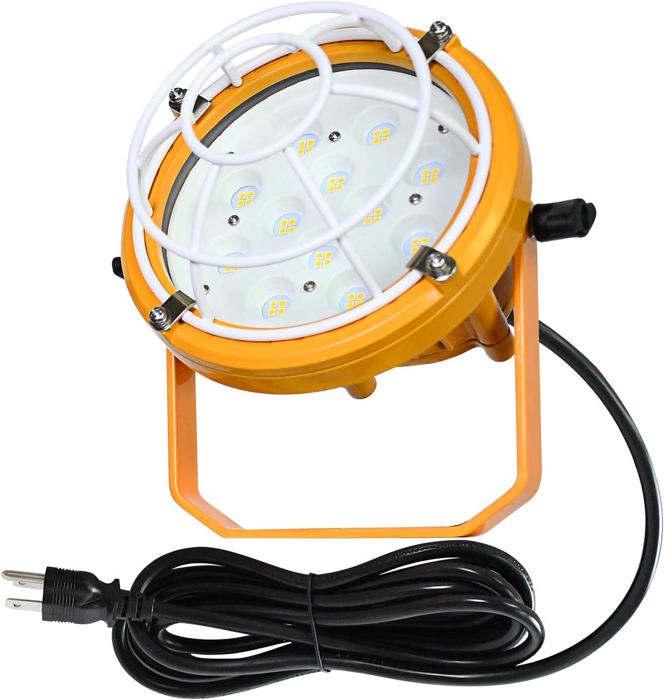 LED Dock Light 30 Watt, 4200 Lumens Loading Dock Light 360 Degree Rotatable IP65 Waterproof Lamp Head ETL Listed Ideal for Indoor & Outdoor Security,10" Long Cord with Plug,48 Chips