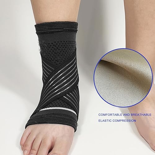 Miniatura 3 de Manga de compresión de tobillo para alivio de la fascitis plantar, recuperación acelerada, tendinitis de Aquiles, espolones de talón, tendinitis