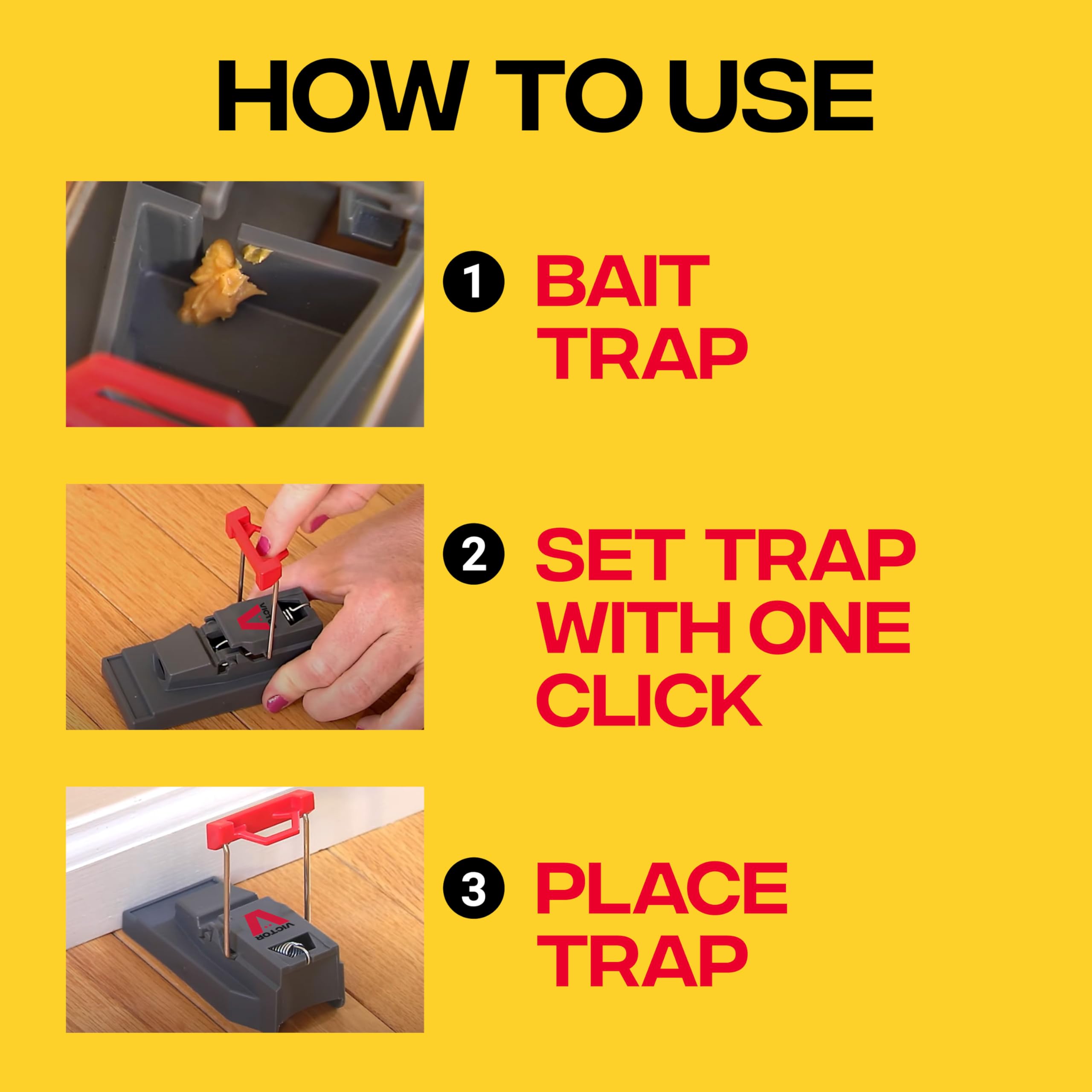 Amazon.com : Victor M123SSR Quick-Kill Easy Set Mouse Trap, 6
