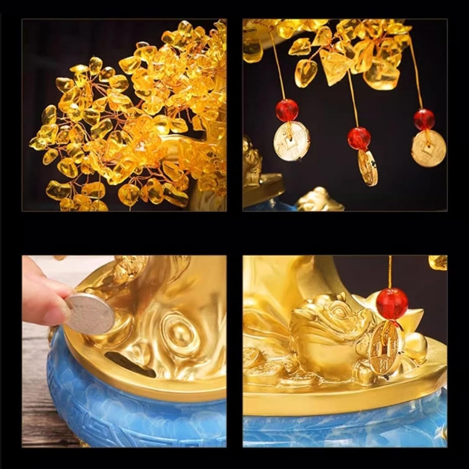 Crystal Arbre Bonsaï Arbre de Vie Grand Feng Shui arbores