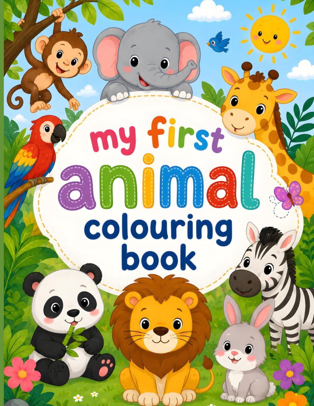 My First animal colouring book