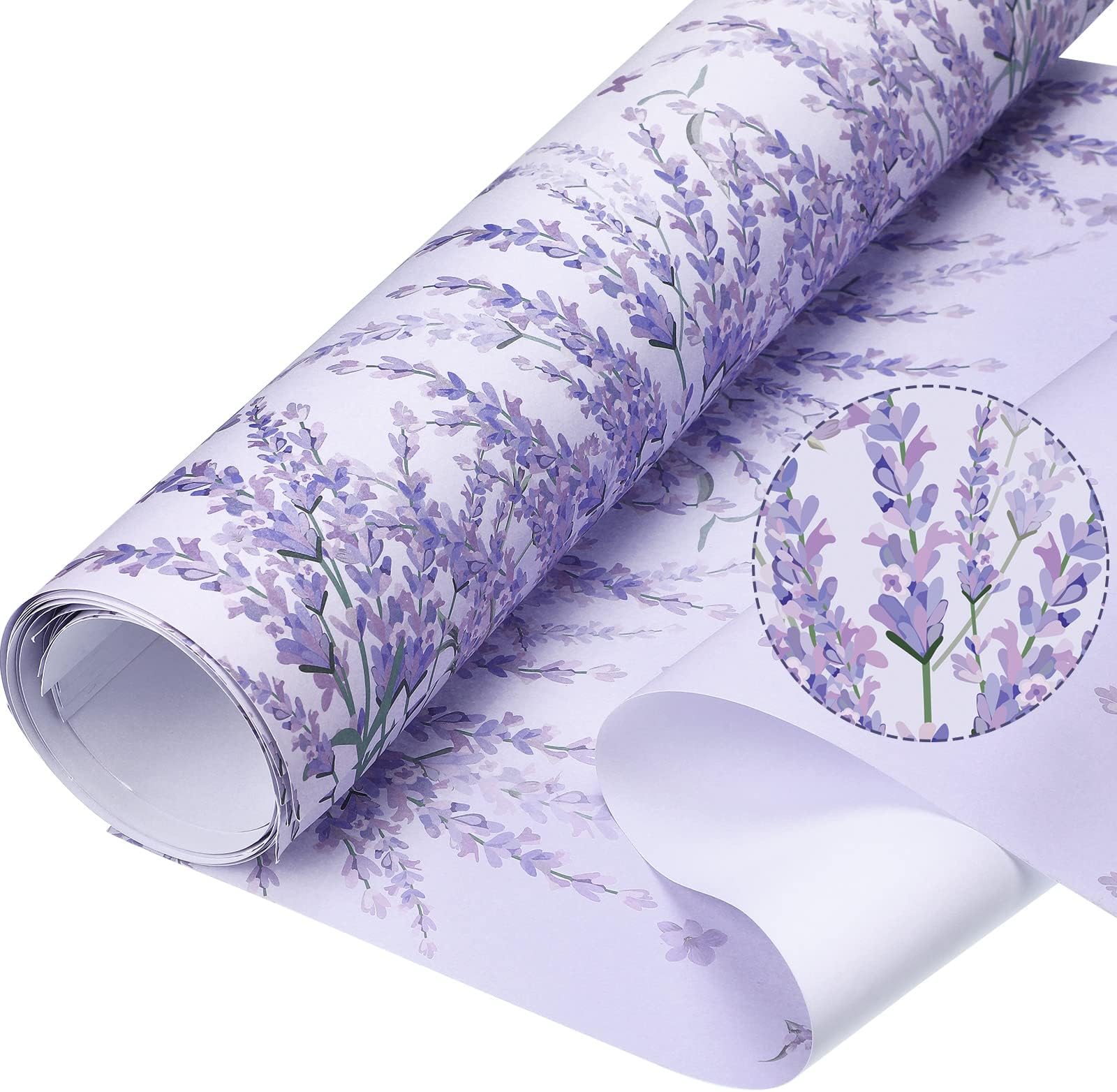 Gersoniel 10 Sheets Drawer Liners for Dresser Scented Drawer Liners Non Adhesive Scented Paper for Fragrant Home Shelf Closet(Lavender,Lavender)