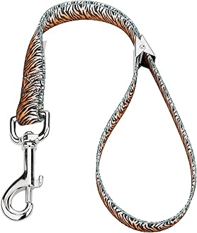 Country Brook Petz Dog & Pet 5/8 Inch Grooming Loop with Spring Loaded Clip - 18 Unique Designs for Grooming and Vet Tables (Bengal Tiger Stripes)