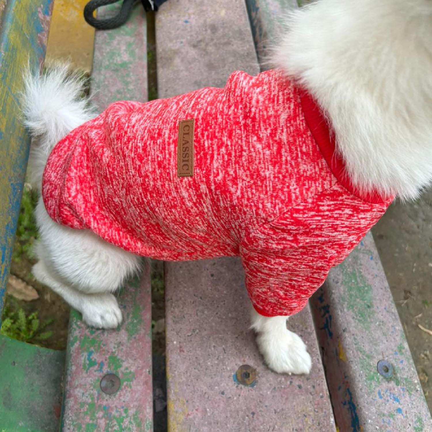 Lulala Dog Classic Knitwear Sweater, Fleece Coat only for Small Dog & Puppies, Warm Pet Dog Cat Clothes, Soft Puppy Customs (Orange-Red-6 Inch) 1