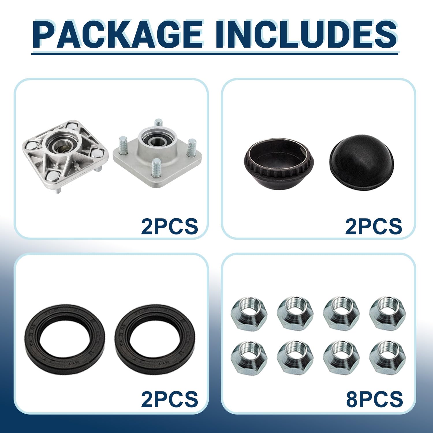 Amazon.com : CartClan Golf Cart Front Wheel Hub Assembly, Suitable