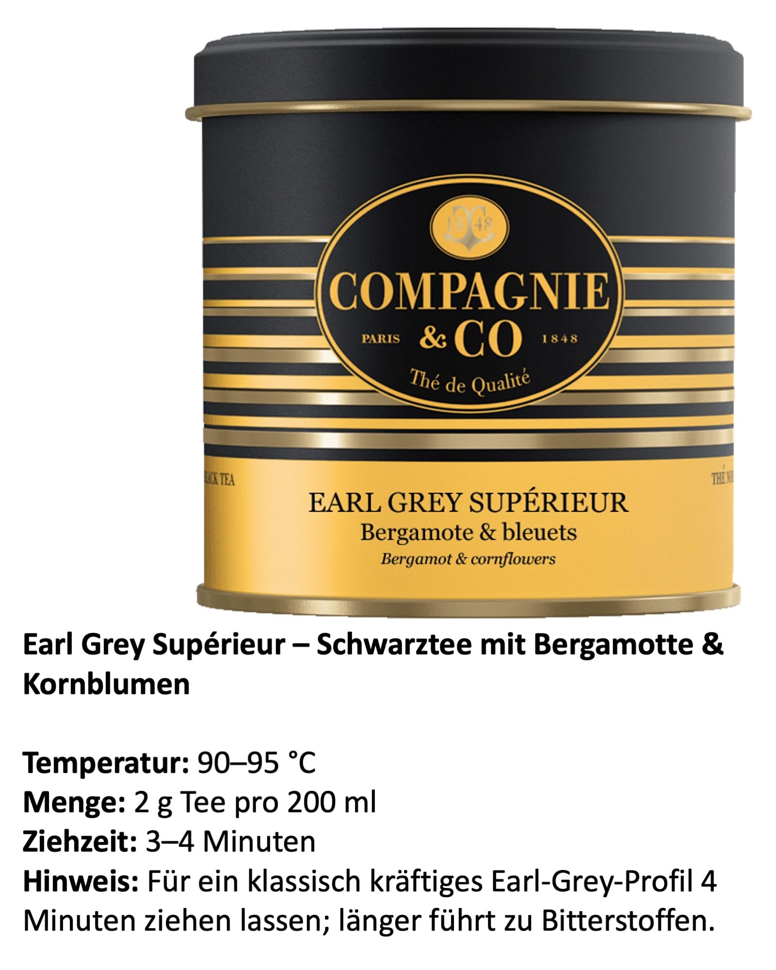 Edles Trio Tee-Geschenkset: Earl Grey, Rooibos Tropiques, Grüner Tee Menthe | Drei Sorten, schmuckvolle Aromadosen, Tee Geschenkideen, Premium Tee, Geschenk für Teeliebhaber, Christmas Hamper
