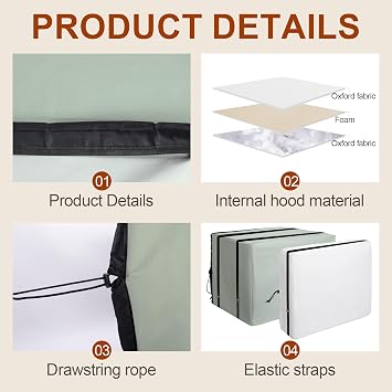2 Pack Insulation Window Air Conditioner Cover Set, Window AC Unit Covers