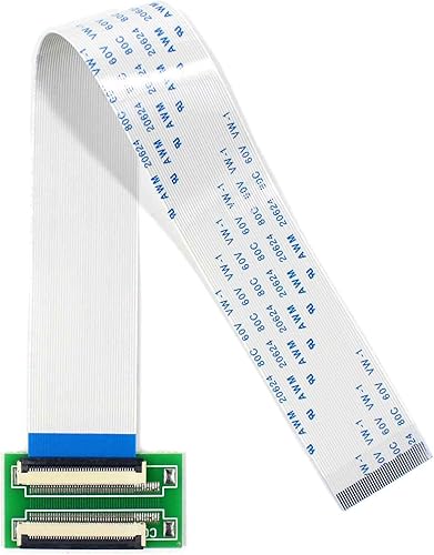 Miniatura 10 de VSDISPLAY Adaptador de conector ZIF de 0.020 in de 50 pines a 50 pines con extensión de cable plano FFC Extend(longitud del cable 7.874 in)