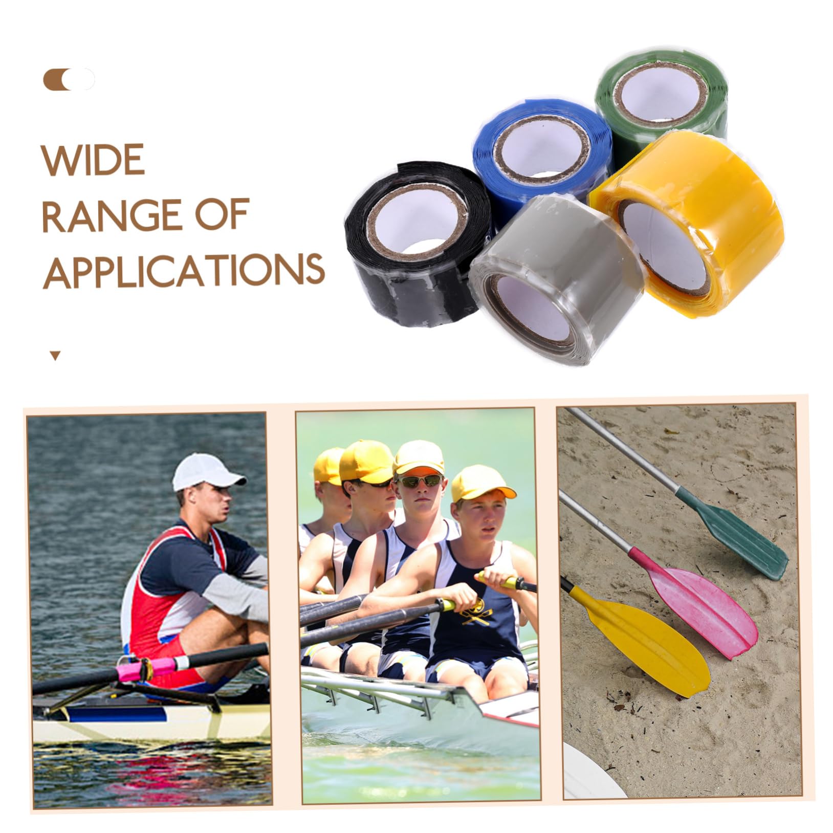 SUPVOX Empuñadura De Remo De Kayak De Esponja Waterproof Tape Empuñadura De Paleta De Mano Pasador De Enganche Camuflaje Protector De Manos De Paleta Envolturas De Remo