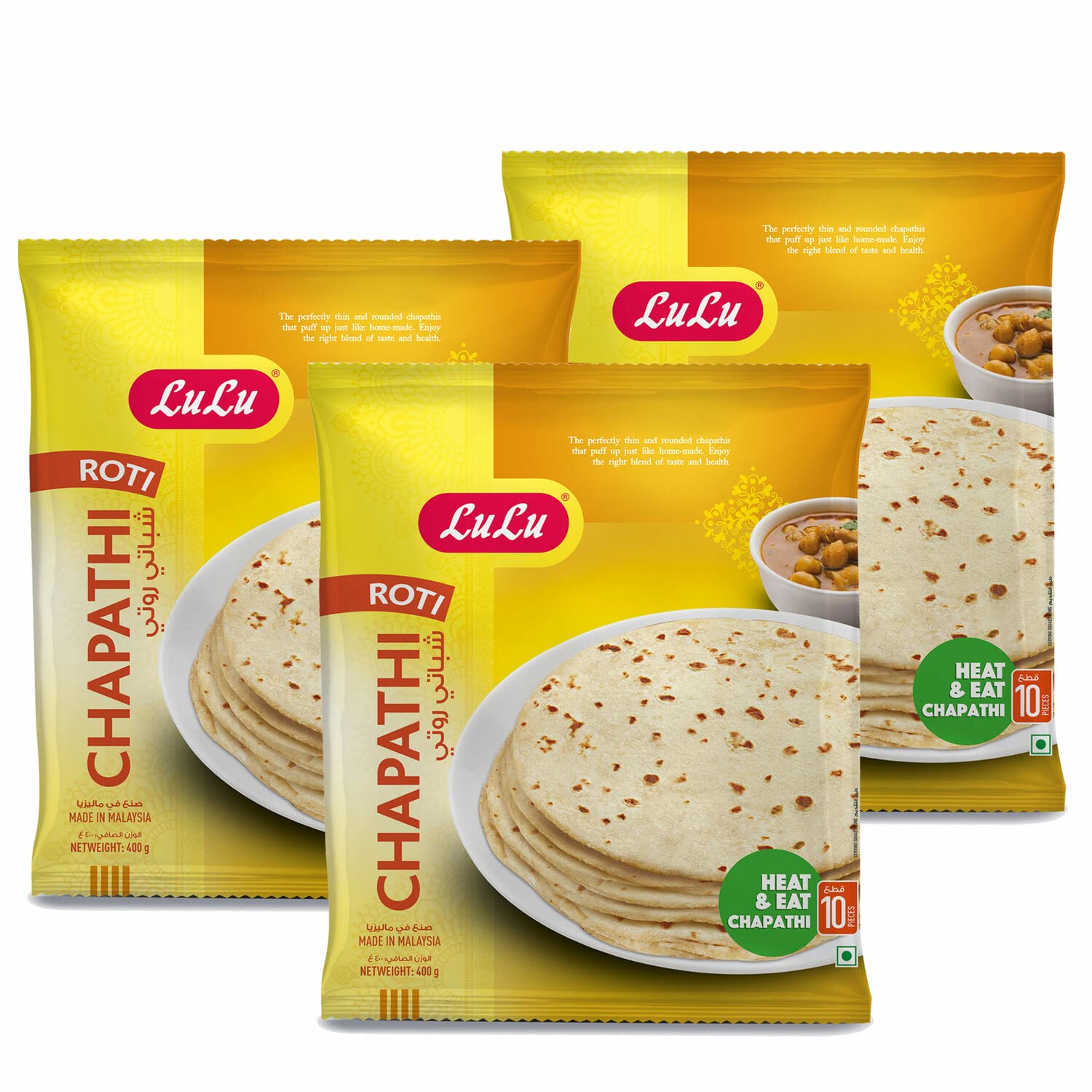 LuLu Chapathi, 3 x 400 g