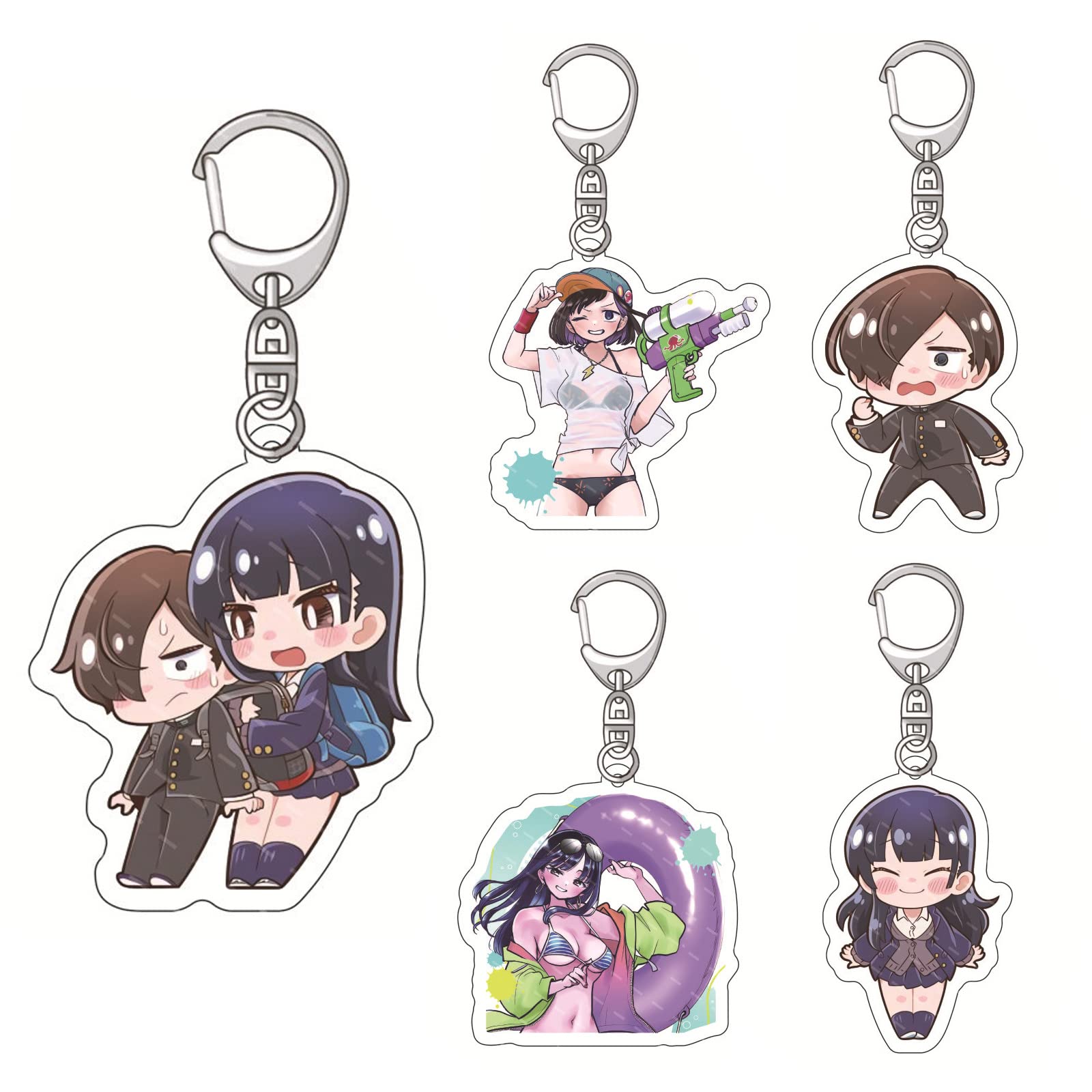 Amazon.co.jp: 僕の心のヤバイやつ キーホルダー 5/6枚セット アクリル