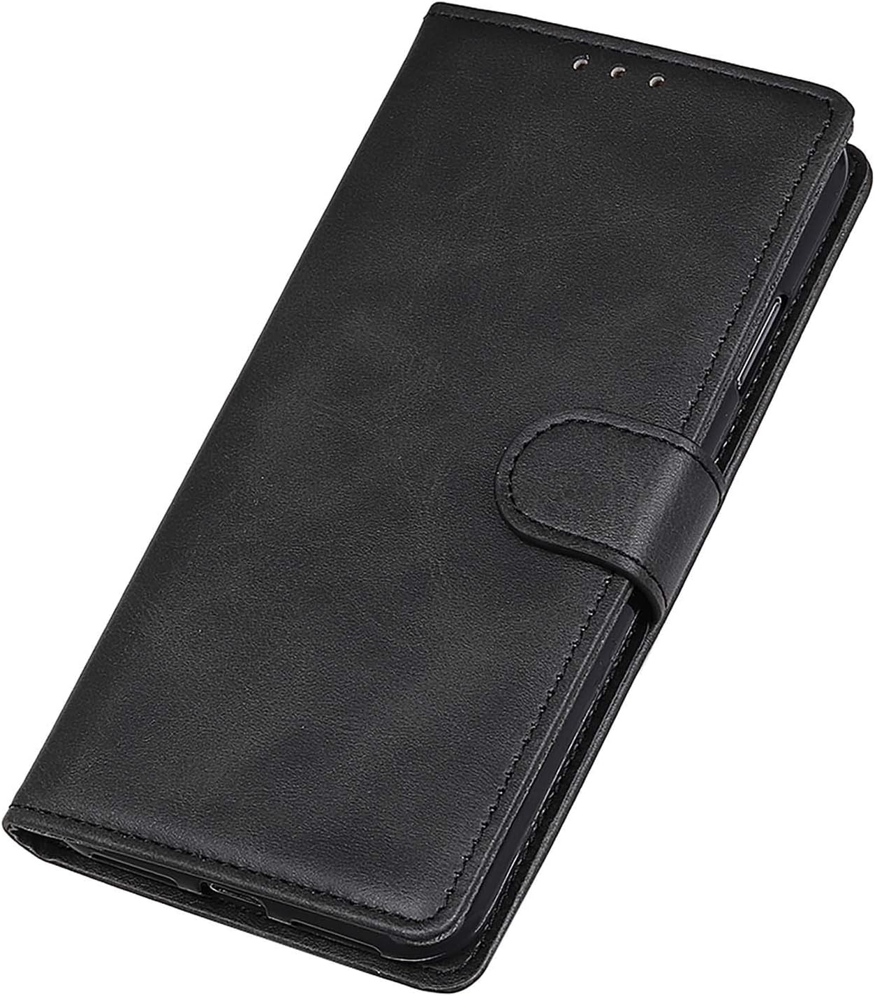 GOKEN Funda para Xiaomi Poco M5 4G Funda, Leather Folio Carcasa con Billetera, Magnética Premium PU/TPU Cuero FILP Case Cover con Soporte/Tapa Tarjetas (Negro)