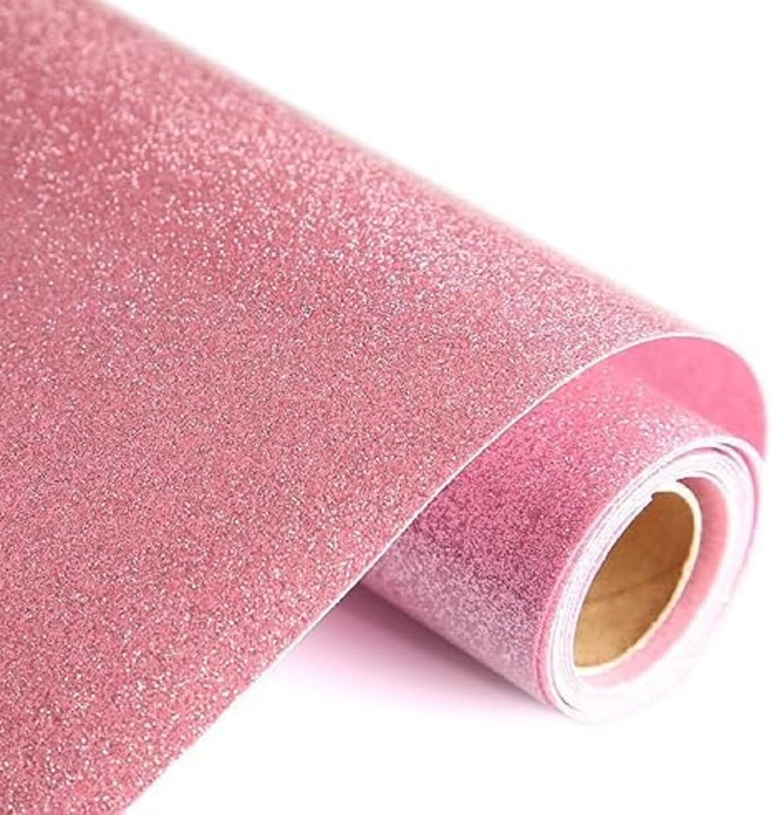 Holographic Adhesive Roll Metallic Iron on Vinyl Easy to Cut & Weed Heat Sheets Heat Press Design Garment Clothes DIY Sheets Vinyl Holographic Sticker for Bike and Car (No - 4 Pink Blush)-image-37