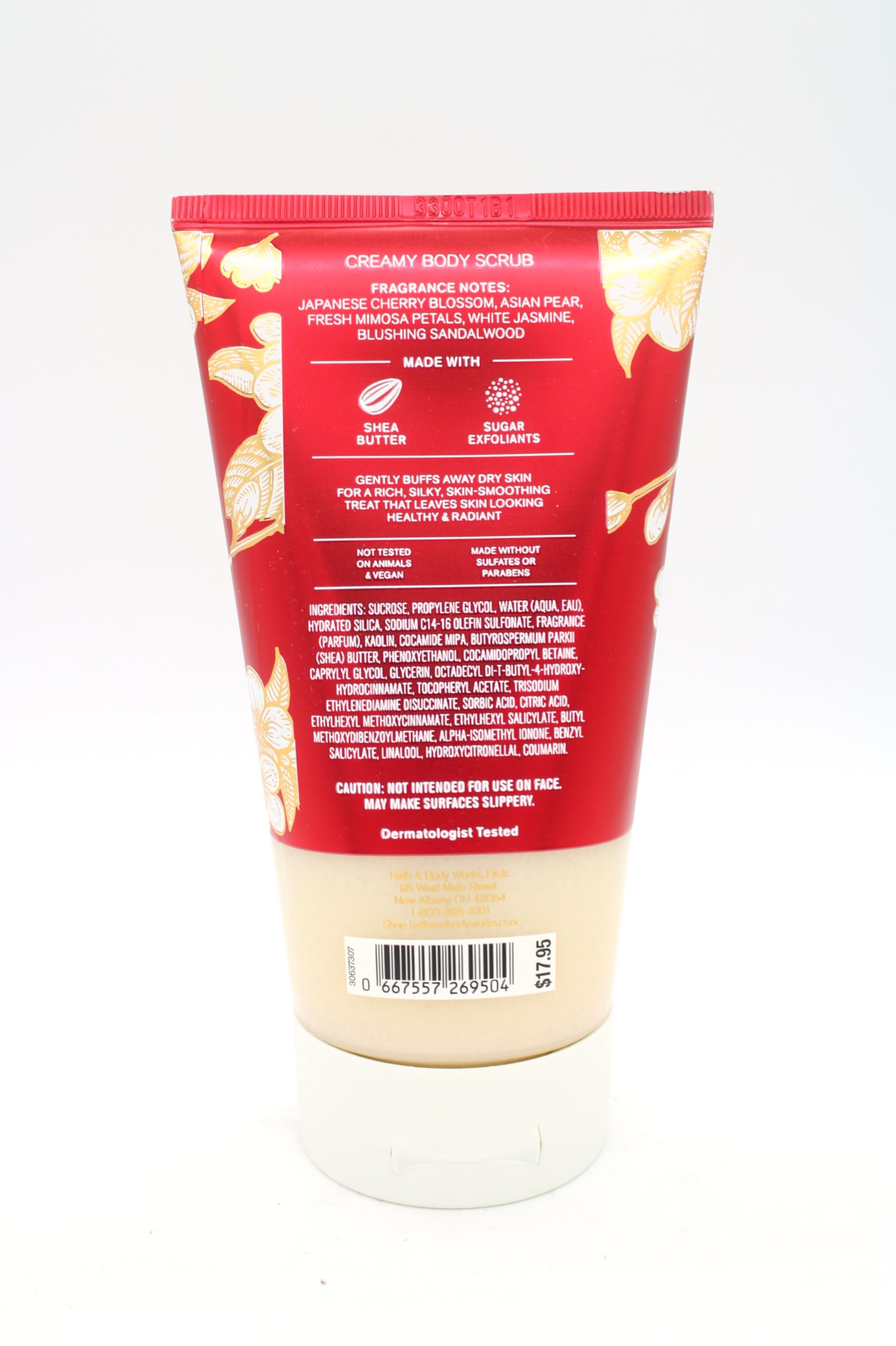 Japanese Cherry Blossom, Bath and Body, Creamy Body Scrub, 8 oz
