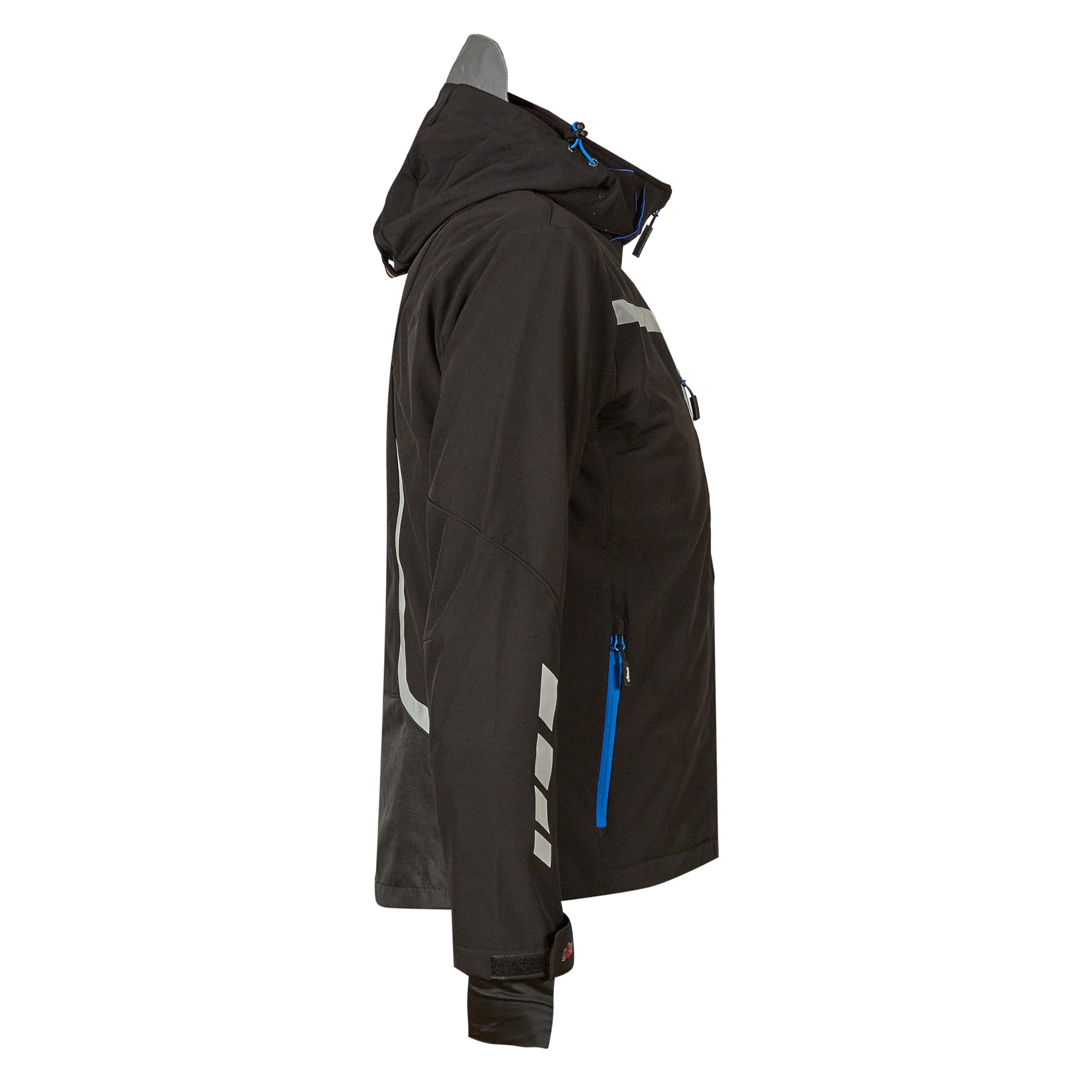U-Power Workwear Quick, giacca da lavoro impermeabile e antivento, giacca elasticizzata Soft Shell a maniche lunghe, zip intera, con cappuccio