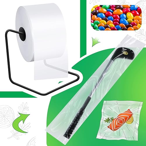 Miniatura 7 de PerKoop Rollo de tubos de polietileno LDPE de 6 mil, Candy Lei Tubing Roll de plástico a granel para embalaje, mudanza y almacenamiento (4 pulgadas