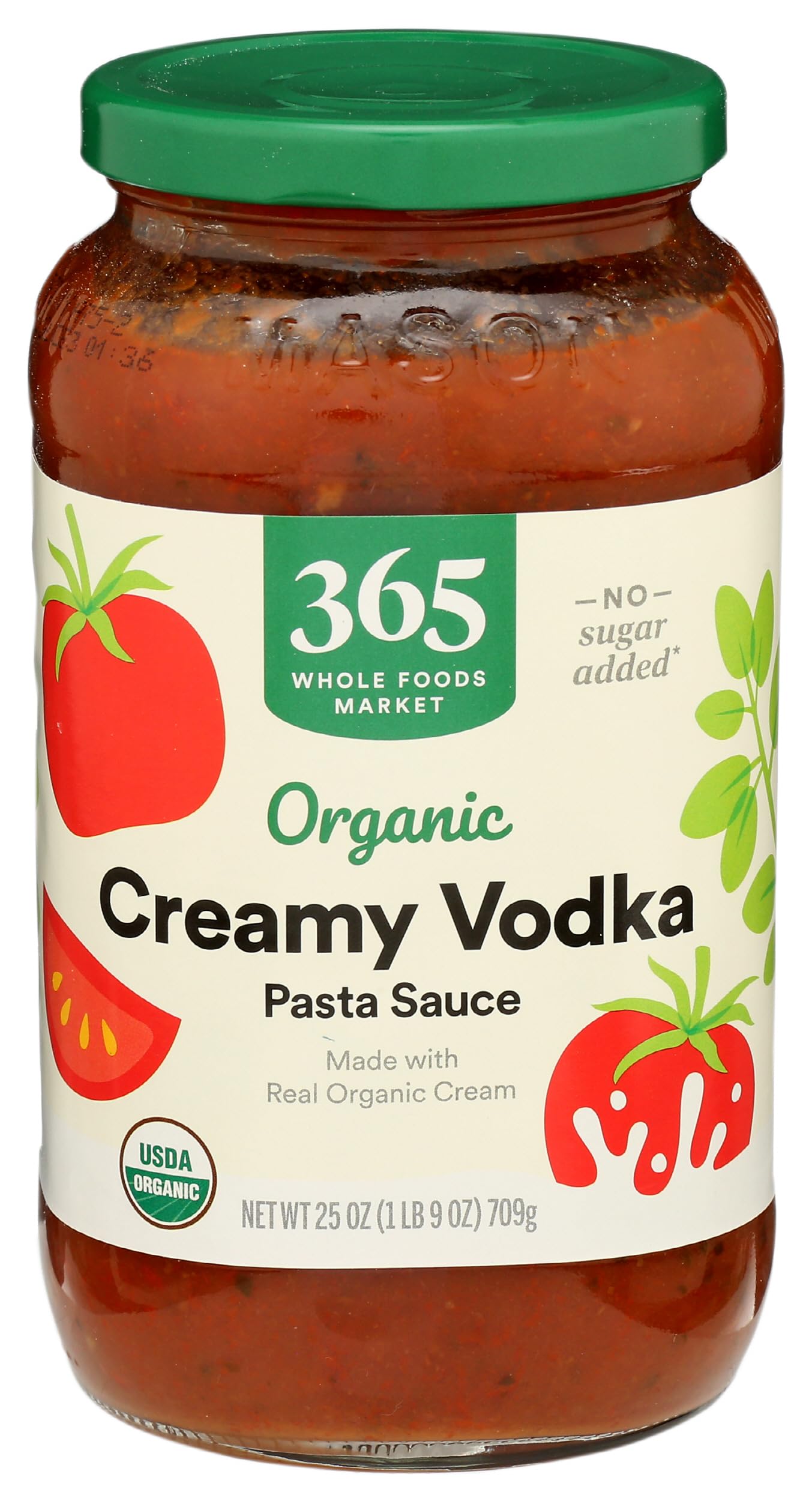 365 by Whole Foods Market, Organic Creamy Vodka Pasta Sauce, 25 Ounce