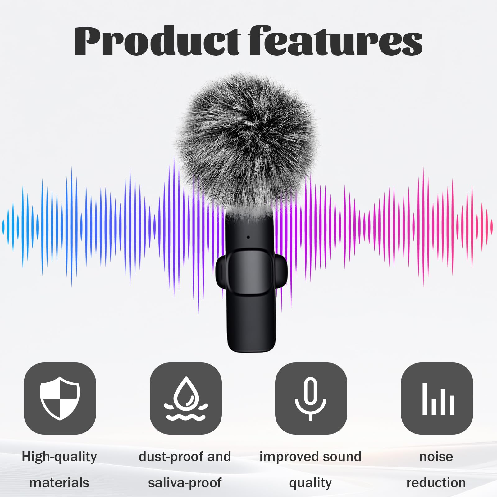 Snapklik.com : Mini Wireless Furry Windscreen Covers, 5 Pcs Furry ...