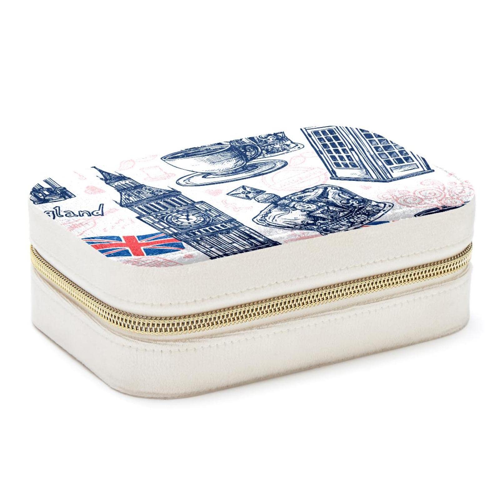 Boîte à bijoux portable cadeau demoiselle d'honneur collection Londres