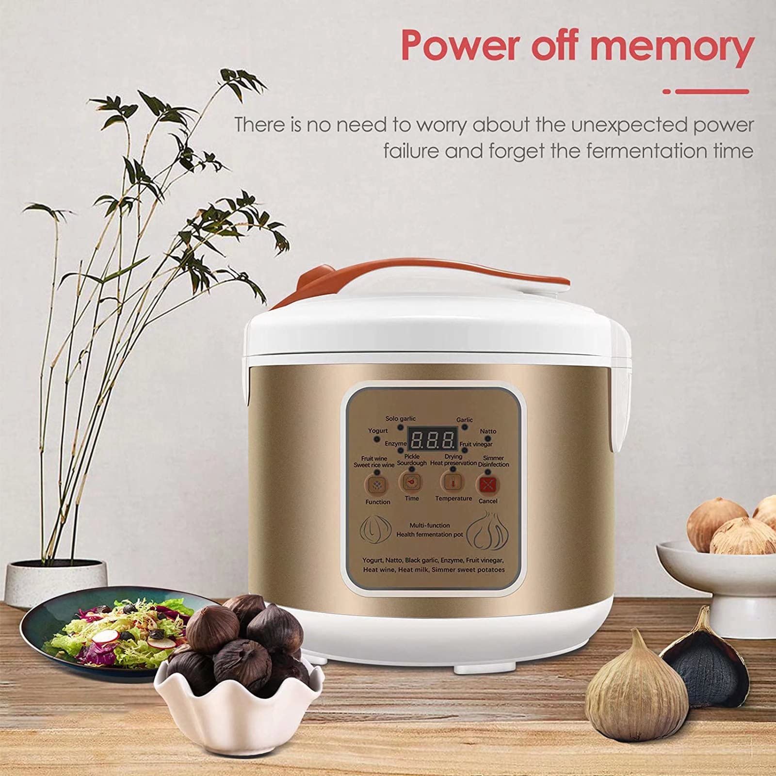 5L 黒にんにく発酵槽、全自動インテリジェント制御にんにく発酵