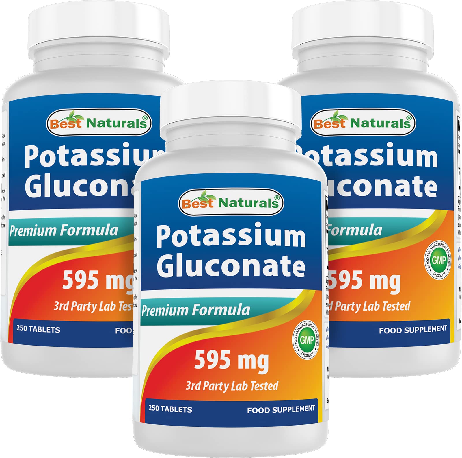 Best Naturals Potassium Gluconate Supplement 595 Mg Tablet, 250Count — Amazon image 9