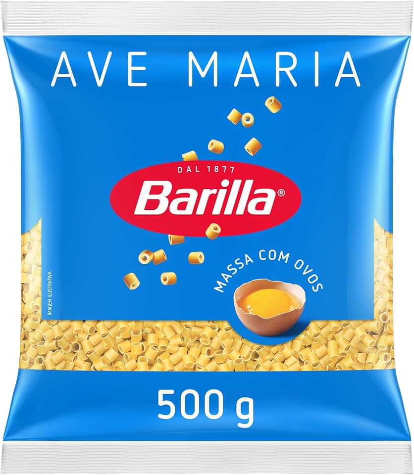 Barilla Macarrão Ave Maria Com Ovos 500G Para Sopas