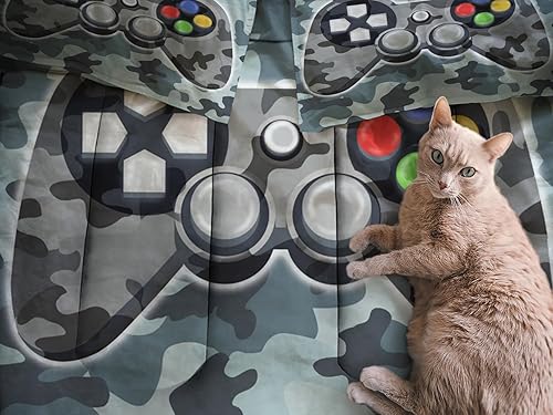 Miniatura 4 de Sunnycitron Juego de edredón tamaño Queen ropa de cama de hongos 3D juegos de edredón de hongos coloridos para niños y niñas juego de edredón de