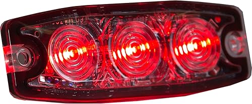 Miniatura 9 de Buyers Products 8892230 - Luz estroboscópica ámbar de 3.5 pulgadas, 3 LED, montaje adhesivo o permanente, 12 patrones de flash, luces de advertencia