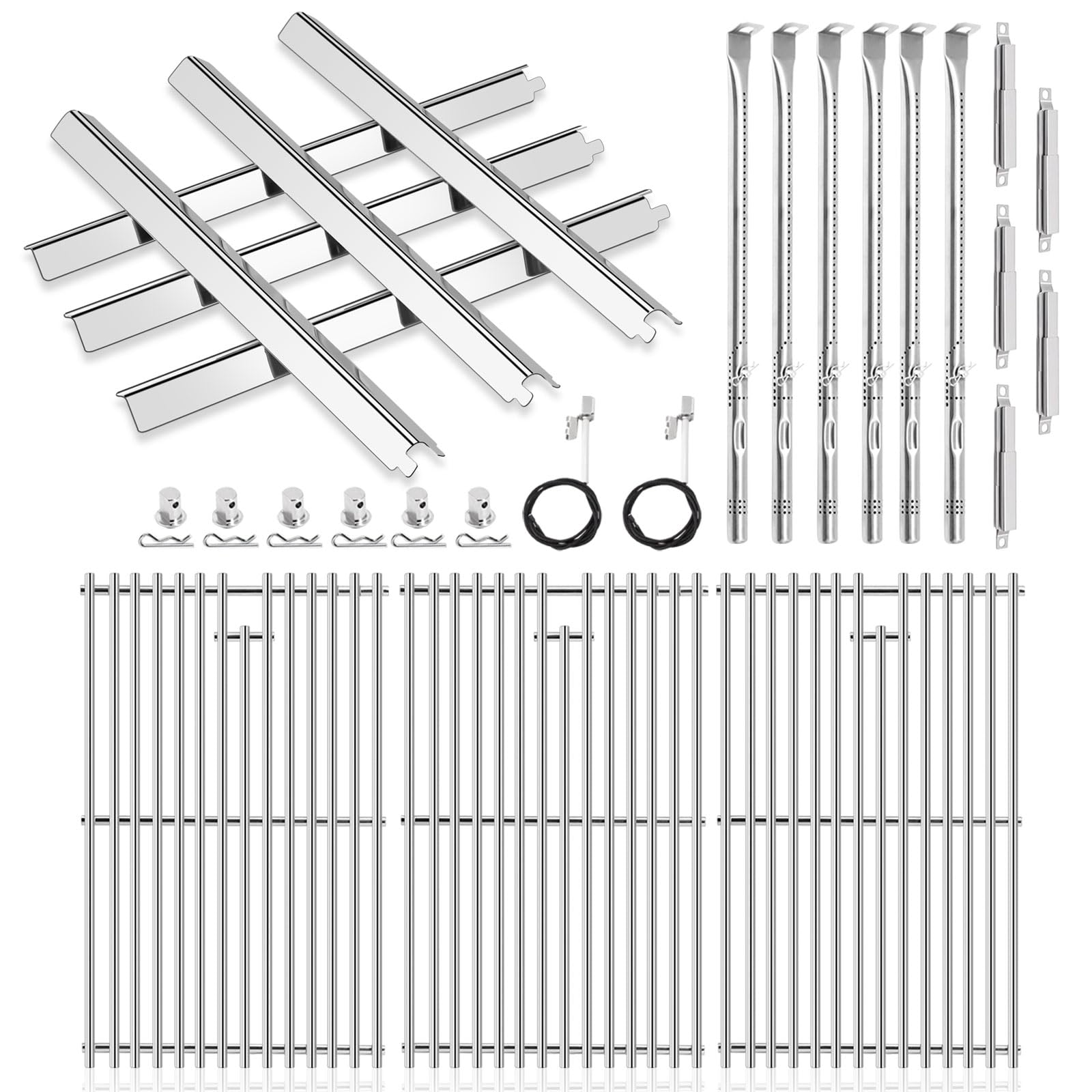 Grillroste Ersatz Für Charbroil Performance 6 Brenner – 3er Pack Gusseisen, Passend Für Mehrere Modelle