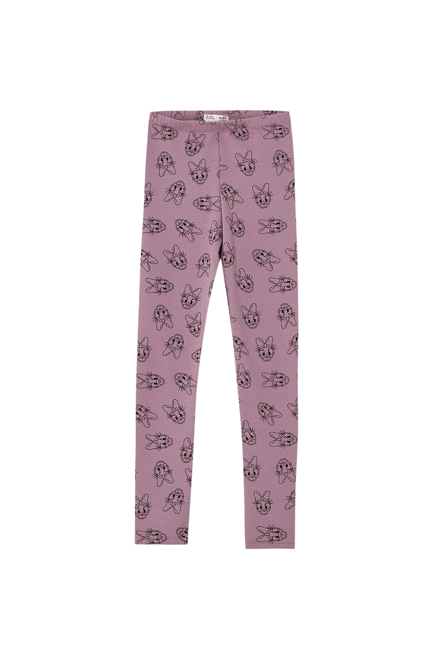 Kız Çocuk Daisy Duck Slim Fit Uzun Tayt